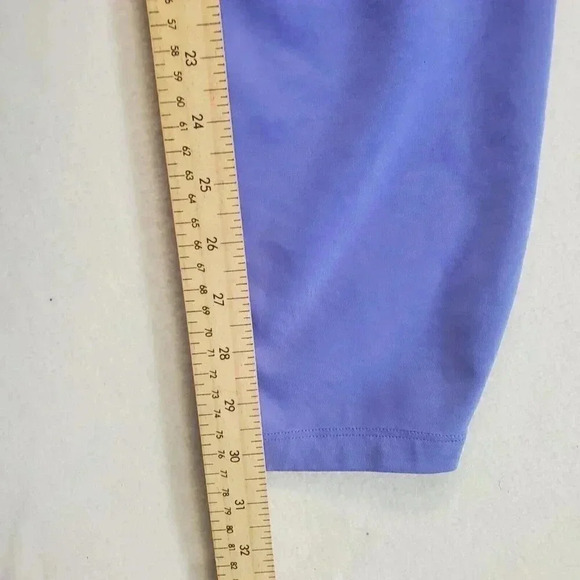 Nike Dri Fit Mid-Rise Size XL Tight Fit Crop Training Pants DD1813-500 Purple - Picture 5 of 16